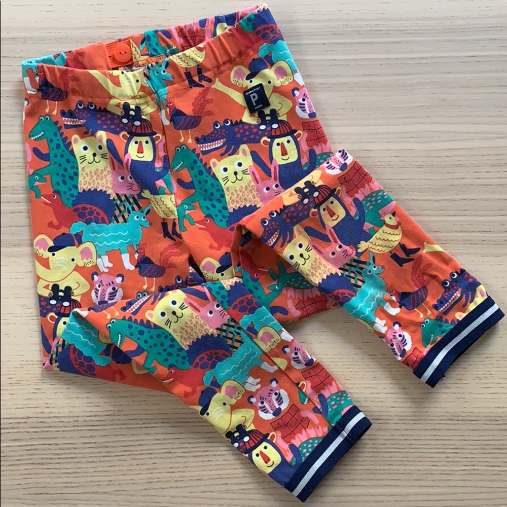Polarn O. Pyret animal print leggings 3-4